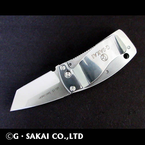 G · SAKAI SKULL MONEY CLIP TANTO POINT Folding Knife