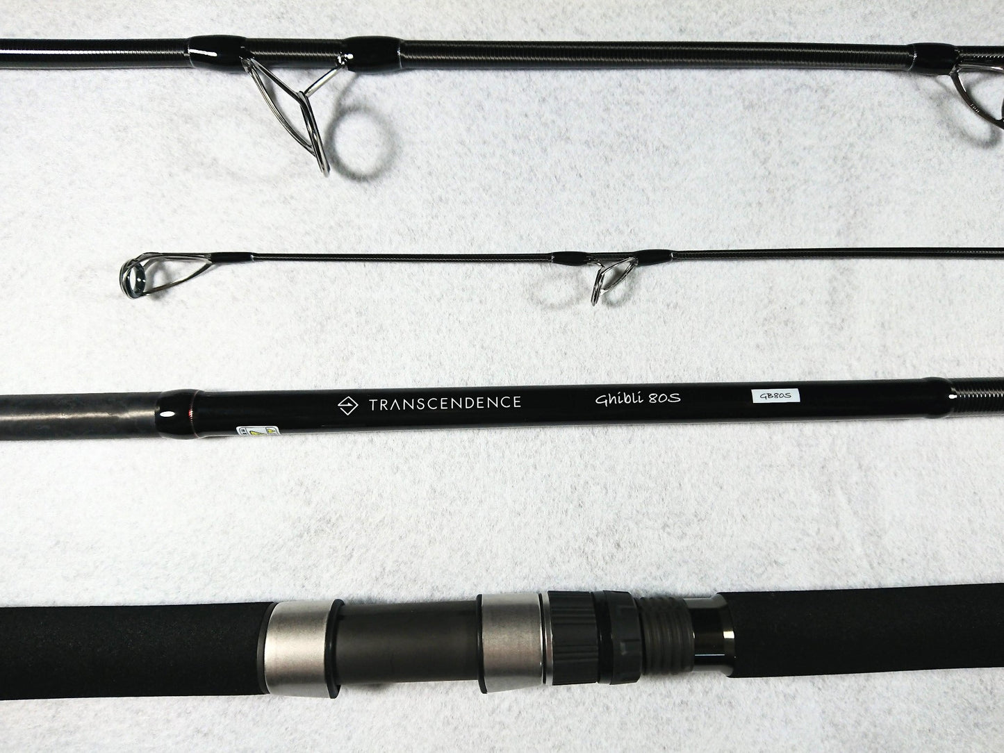 Zoom in view of Transcendence Ghiblis 80S Travel topwater rod