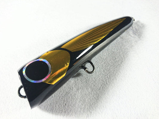 Tio Fishing Black Gold Fly Fish - Popper de buceo de superficie