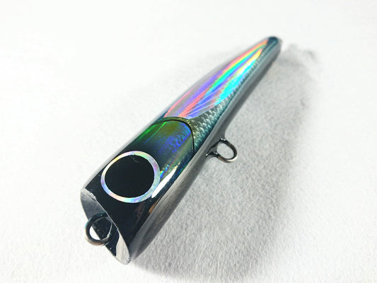 Tio Fishing Blue Silver Fin Fly Fish Dive Popper