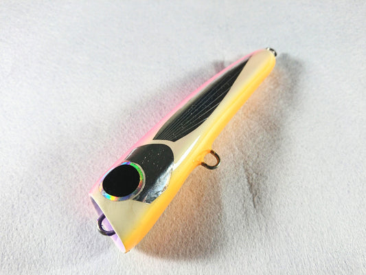 Tio Fishing - Popper de buceo con mosca rosa brillante