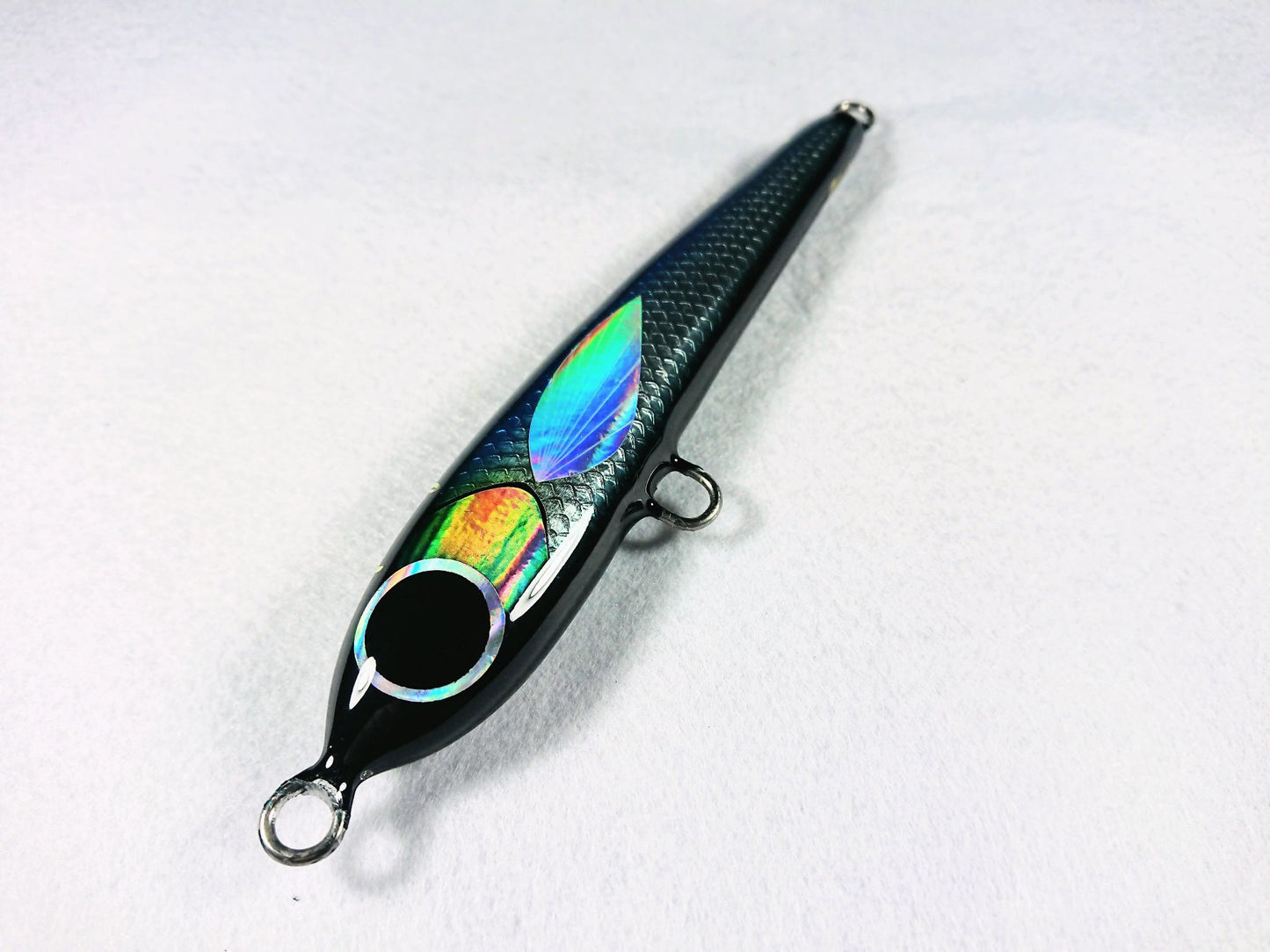 Señuelo de superficie Tio Fishing Blue Silver Mullet