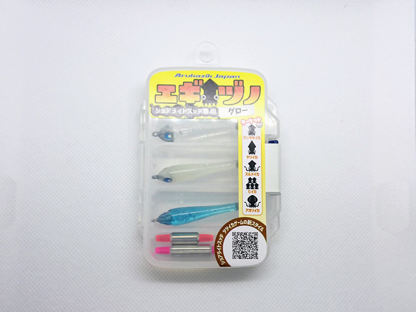 Paquete de pesca de calamar | Arukazik Japón - Egi Set, Egizuno Startset Glow