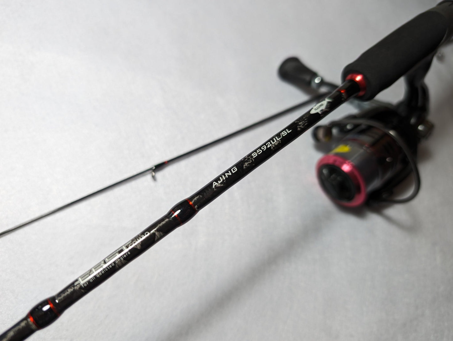 Juego de caña y línea de pesca Alpha Tackle ERST S592UL/SL Ajing🔰
