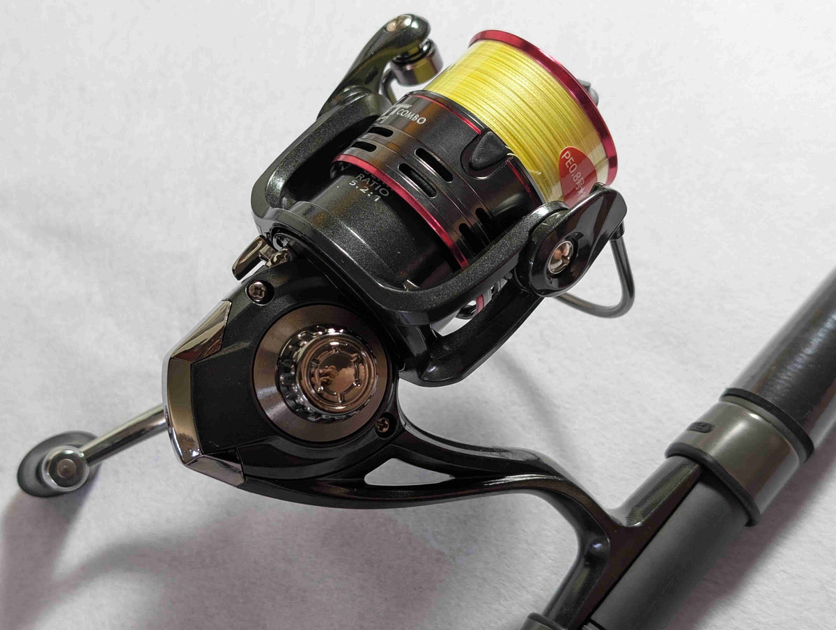 Alpha Tackle ERST S822M Squid Fishing Reel Rod Braid Set🔰