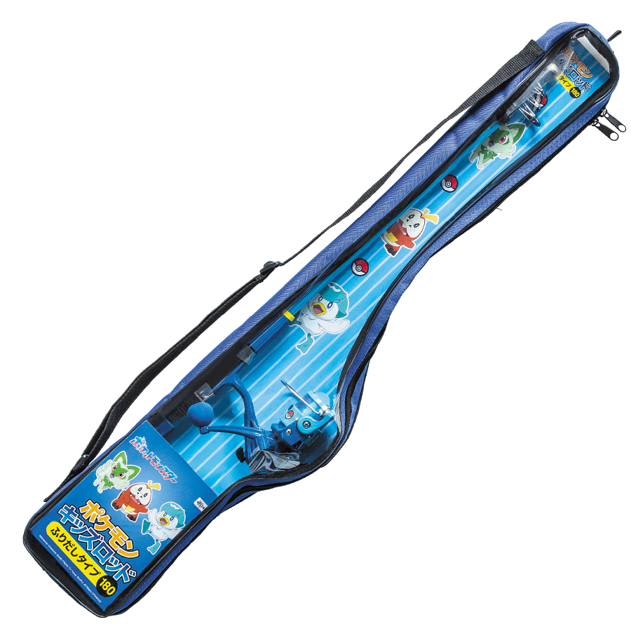 Combo de caña de pescar para niños Valleyhill Pokémon 180 Blue Quaxly