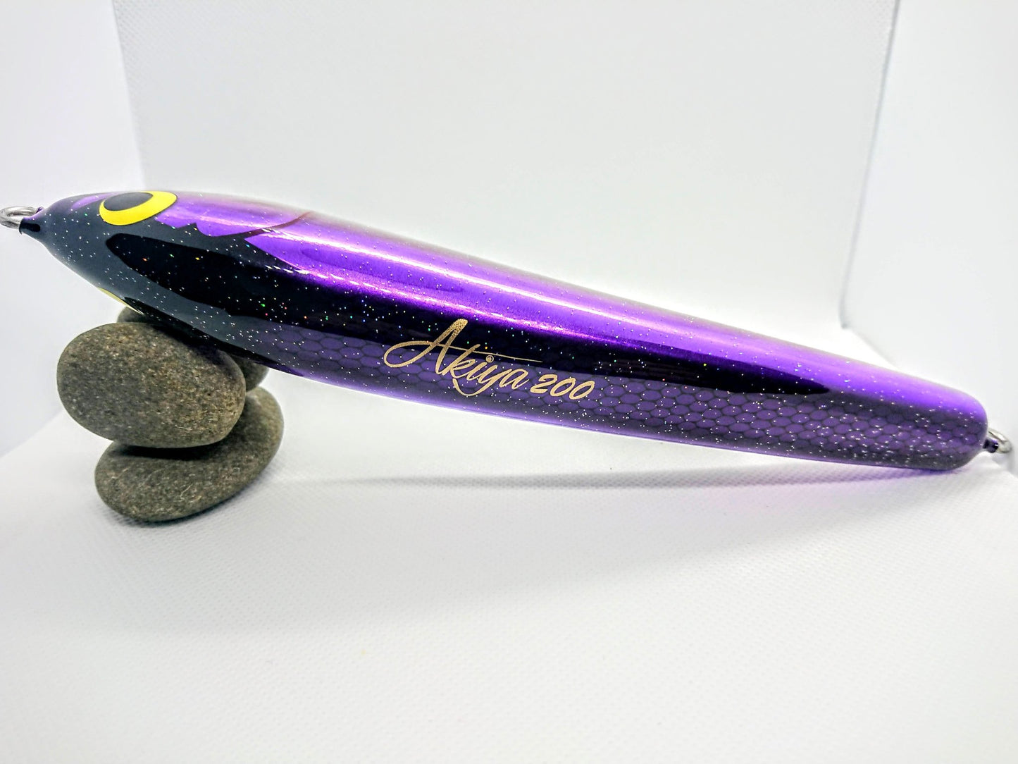 Woodream Akiya 200F Topwater Stickbait Purple Silver