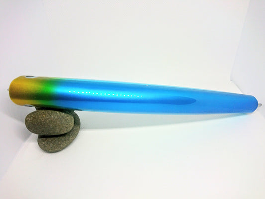 Fish Trippers Village Espuma 220F Topwater Popper Chart Head Azul Plata