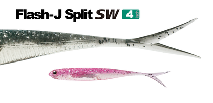 Señuelo blando Fish Arrow Flash J Split de 4" SW 