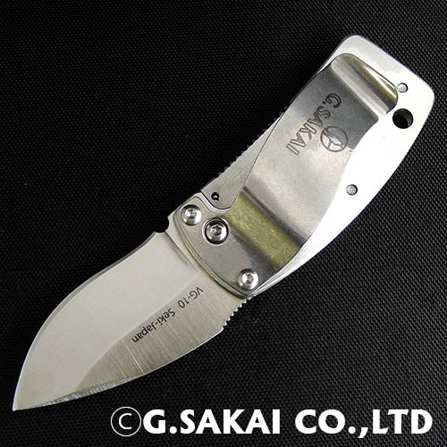 G · SAKAI SKUL MONEY CLIP Folding Knife