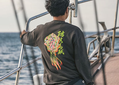 Navy Apparel Bigfin Reef Squid Trainer Long Sleeve