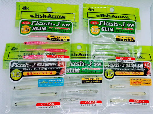 Fish Arrow Flash J Slim 1.5" SW Ajing Soft Bait