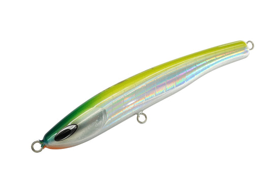 Nature Boys Umitsubame 185F Topwater Stickbait UV Lime Chart Back