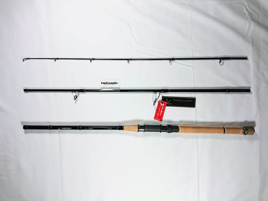 Taiwalk PADDLERNA S62/69 HEAVY Kayak Fishing Rod top view of all 3 sections