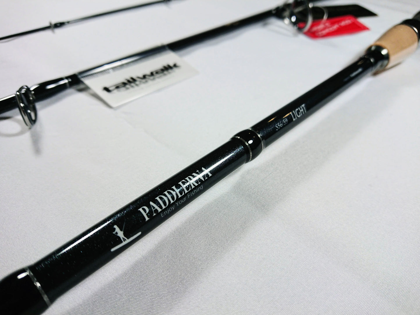 Zoom in view of Tailwalk Paddlerna LIght Kayak Fishign Rod to the spec and logo