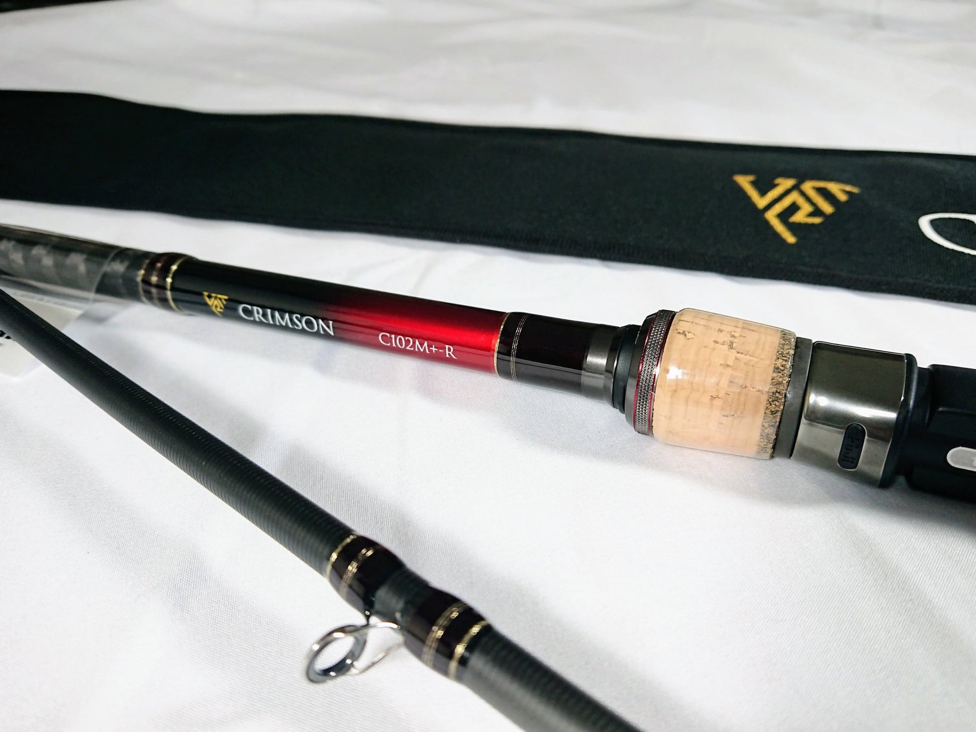 crimson fishing pole Tailwalk CRIMSON C102M+-R Salmon Fishing Rod