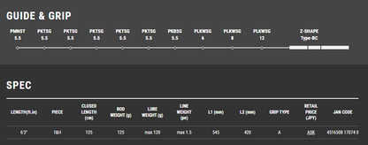 Tailwalk L JIGGYS SSD C631 FSL 轻型跳汰机钓竿