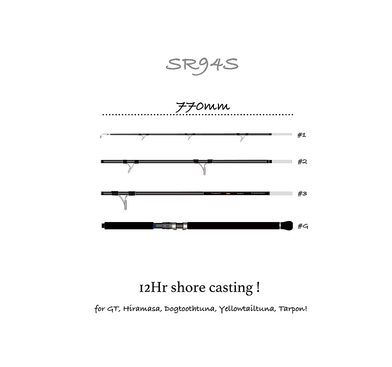 Caña de pesca de superficie Transcendence ShoreR94S 