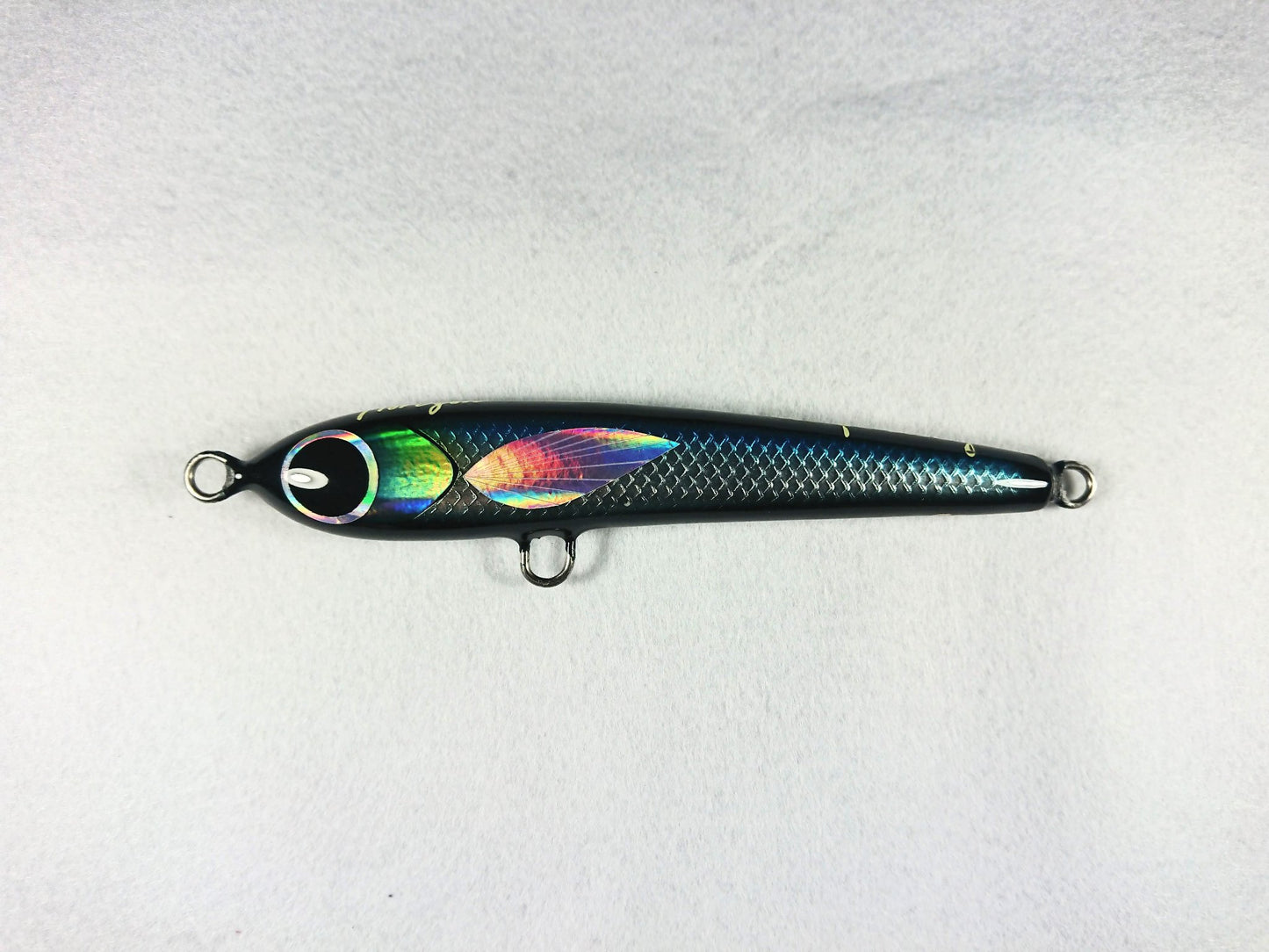 mullet stickbait blue silver black