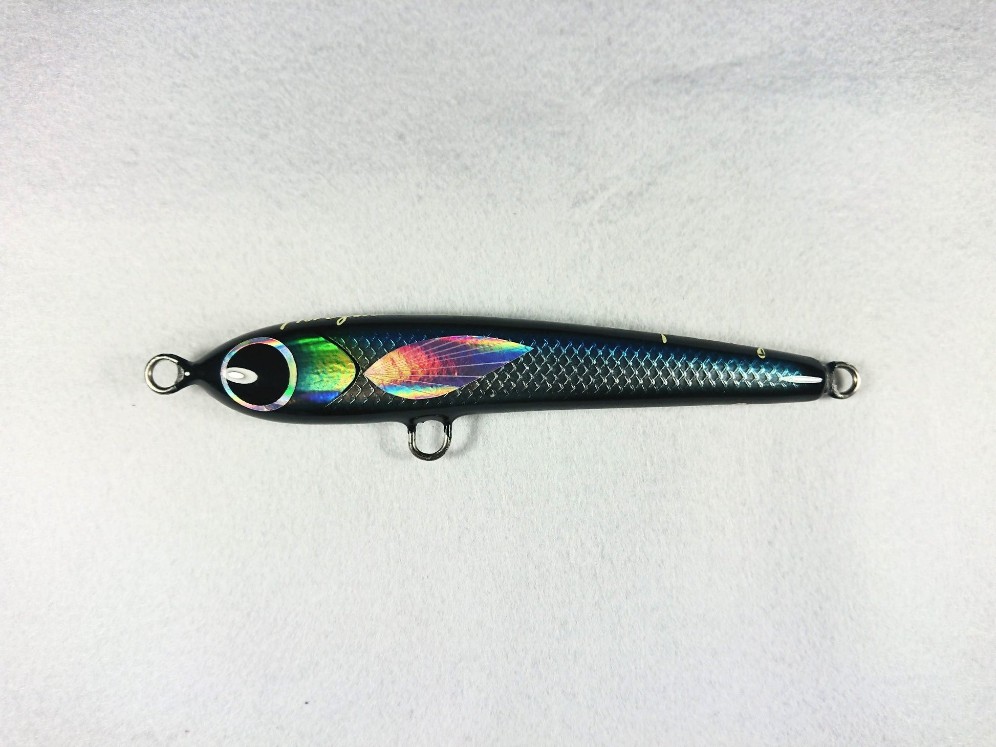 mullet stickbait blue silver black