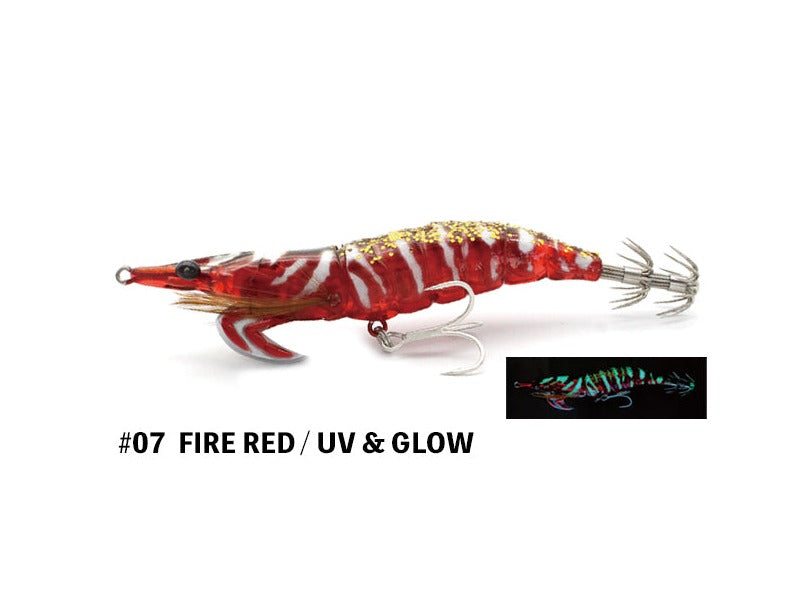 Little Jack Onlinest Fish and Squid Jig #07 FIRE RED /UV&GLOW