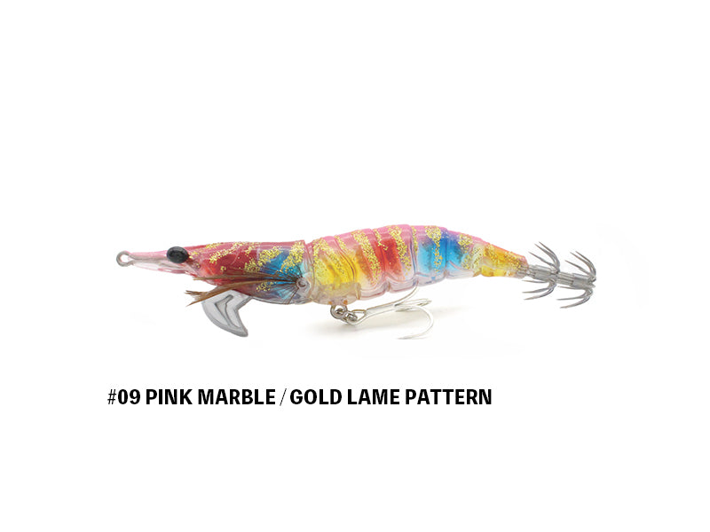 Little Jack Onlinest Fish and Squid Jig #09 PINK MARBLE / GOLD LAME PATTERN