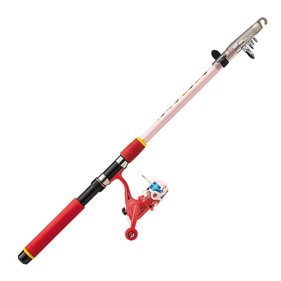 Valleyhill Pokémon 240 Red Scarlet Kids Fishing Rod Combo