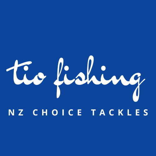Tio Fishing Logo Round Sticker | Original Blue | 9cm